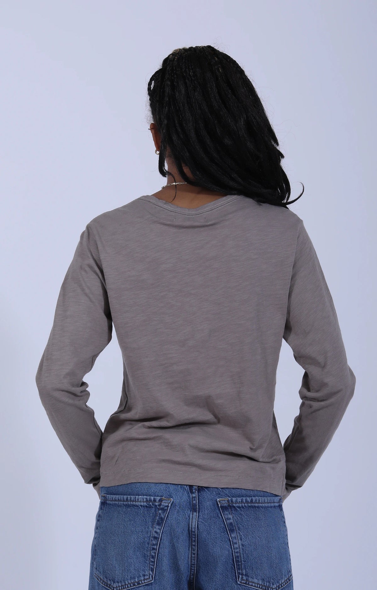 Slub Pima Women's LS Deep Faded Grain