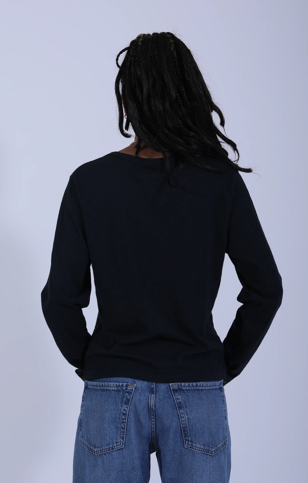 Slub Pima Women's LS Deep Black
