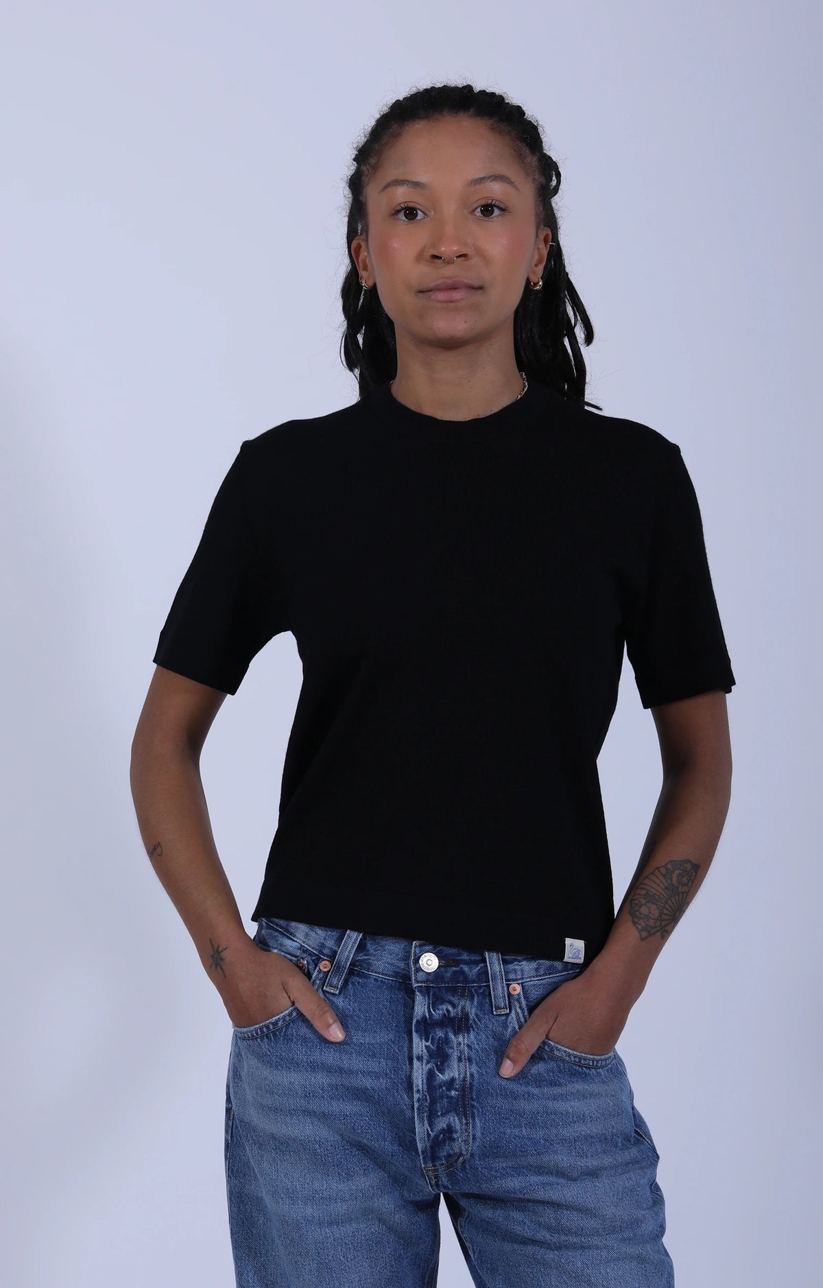 Merino Short Sleeve Women's T-Shirt Black