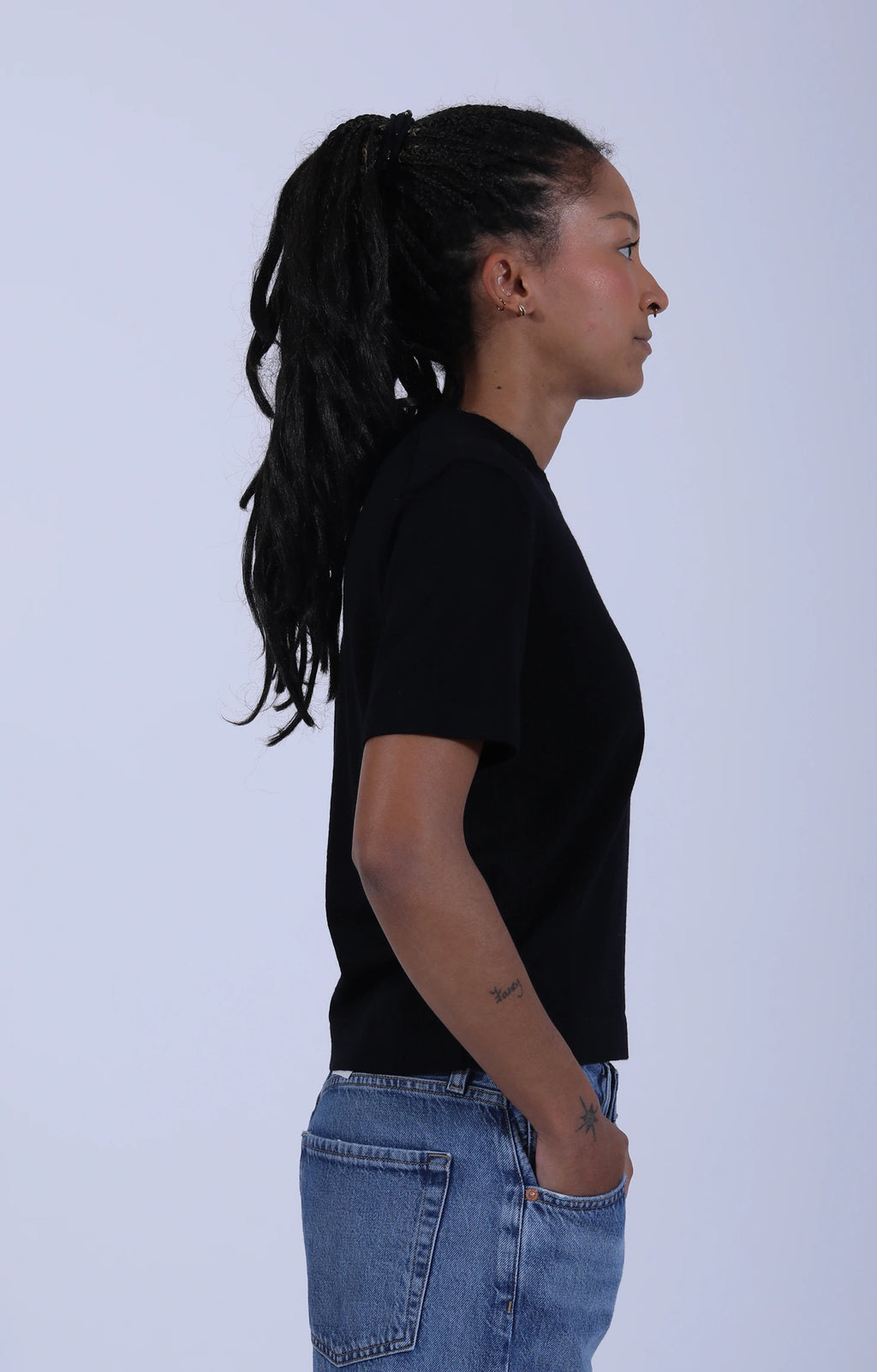 Merino Short Sleeve Women's T-Shirt Black