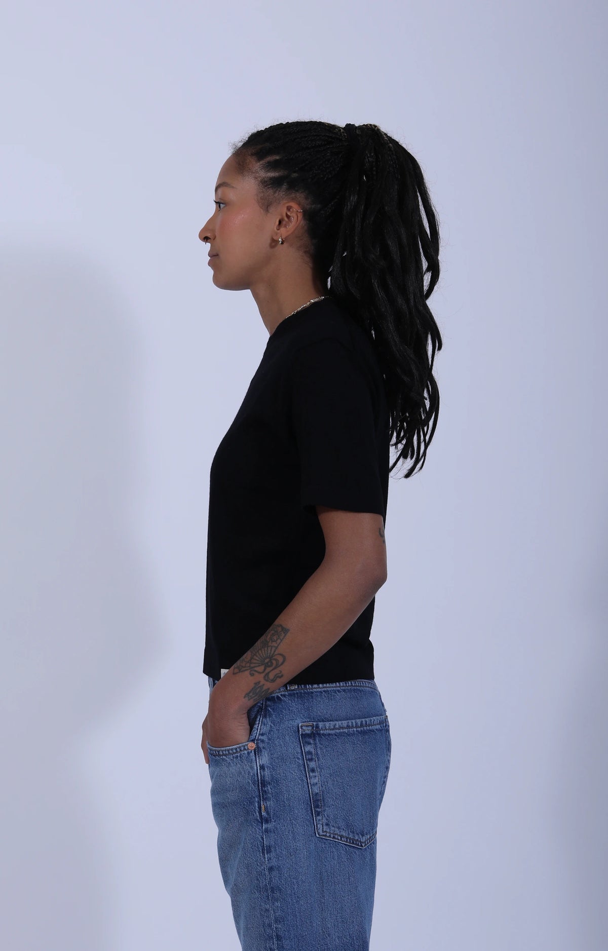 Merino Short Sleeve Women's T-Shirt Black