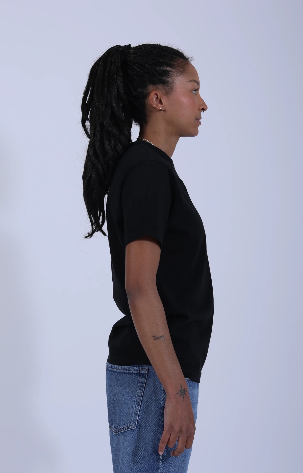Classic Cotton Jersey T-Shirt Deep Black
