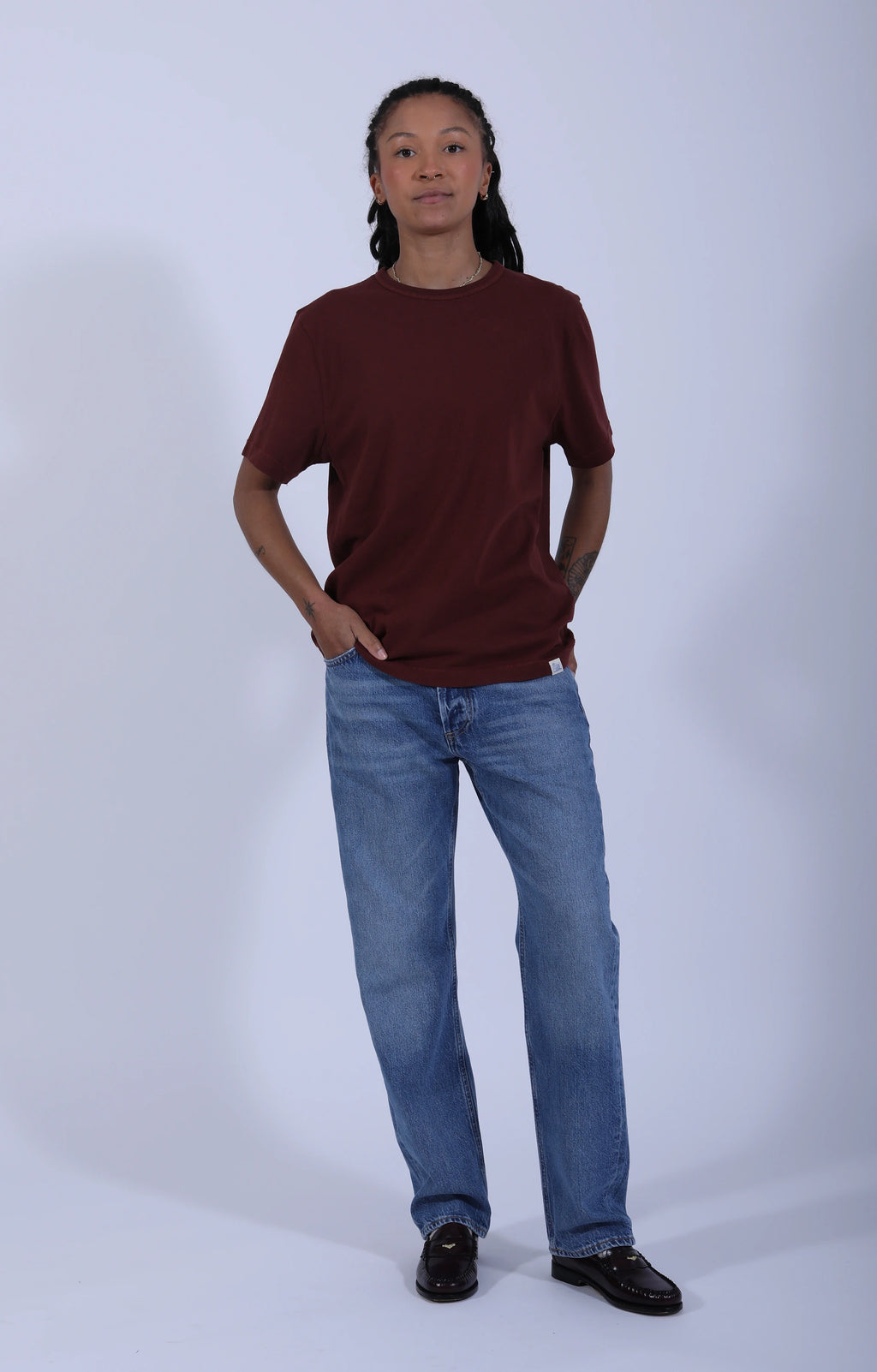 Classic Cotton Jersey T-Shirt Maroon