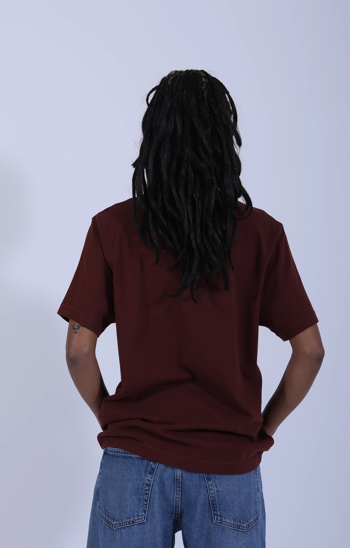 Classic Cotton Jersey T-Shirt Maroon