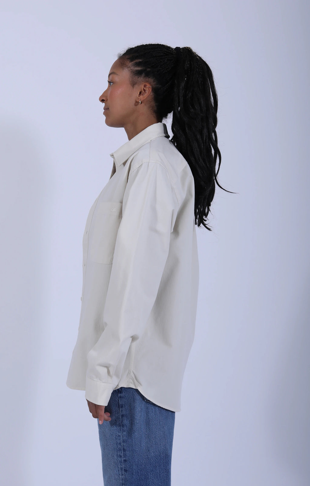 Herringbone Long Sleeve Shirt Nature