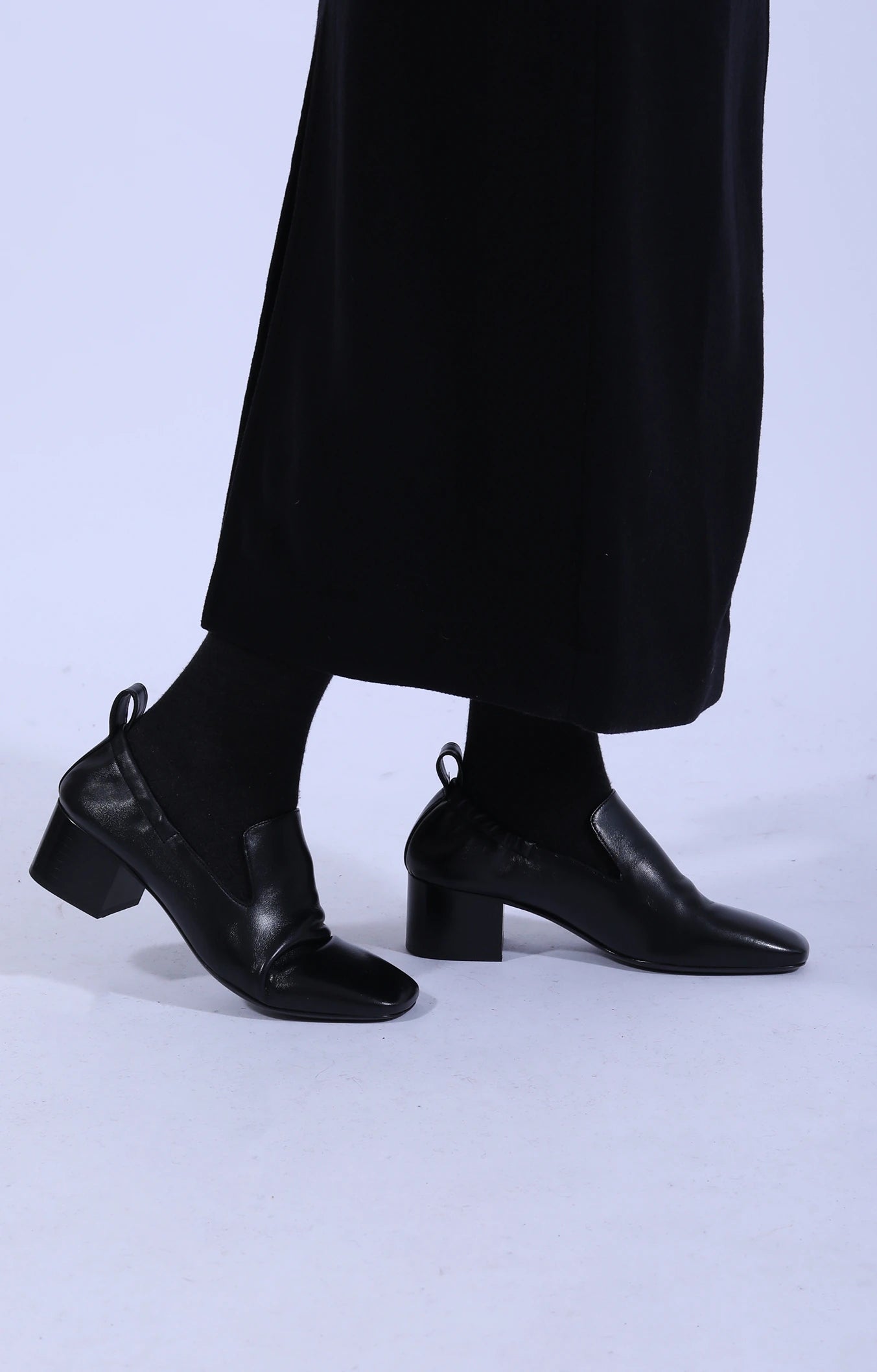 Moon Shoe Nappa Leather Black