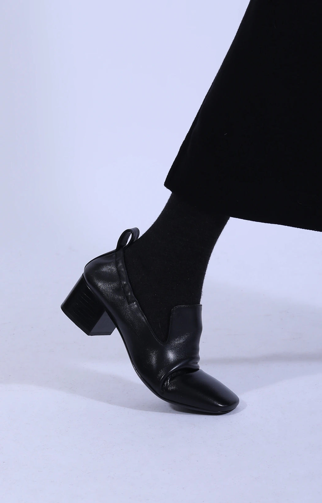 Moon Shoe Nappa Leather Black