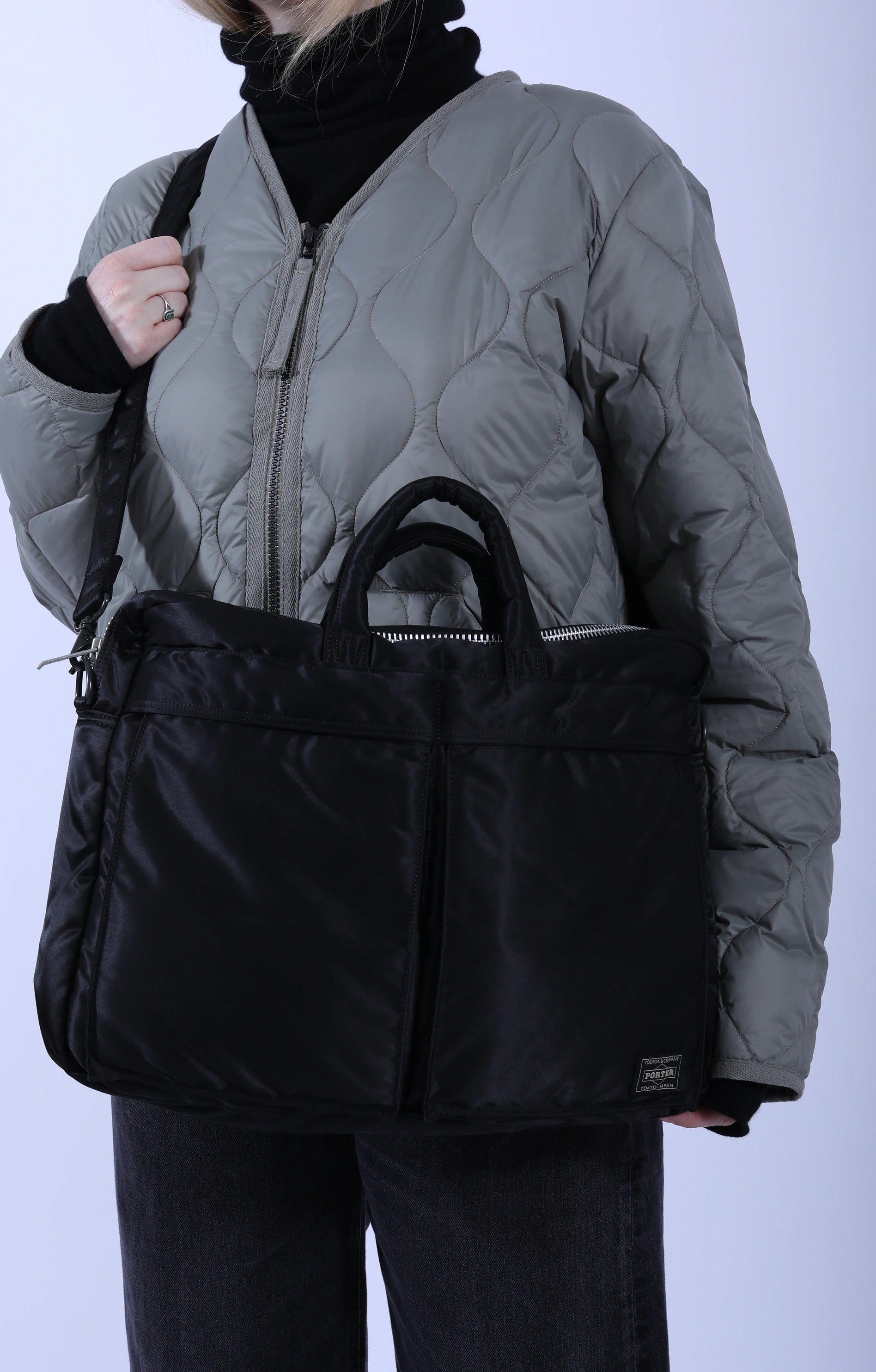 Tanker 2Way Document Bag Black