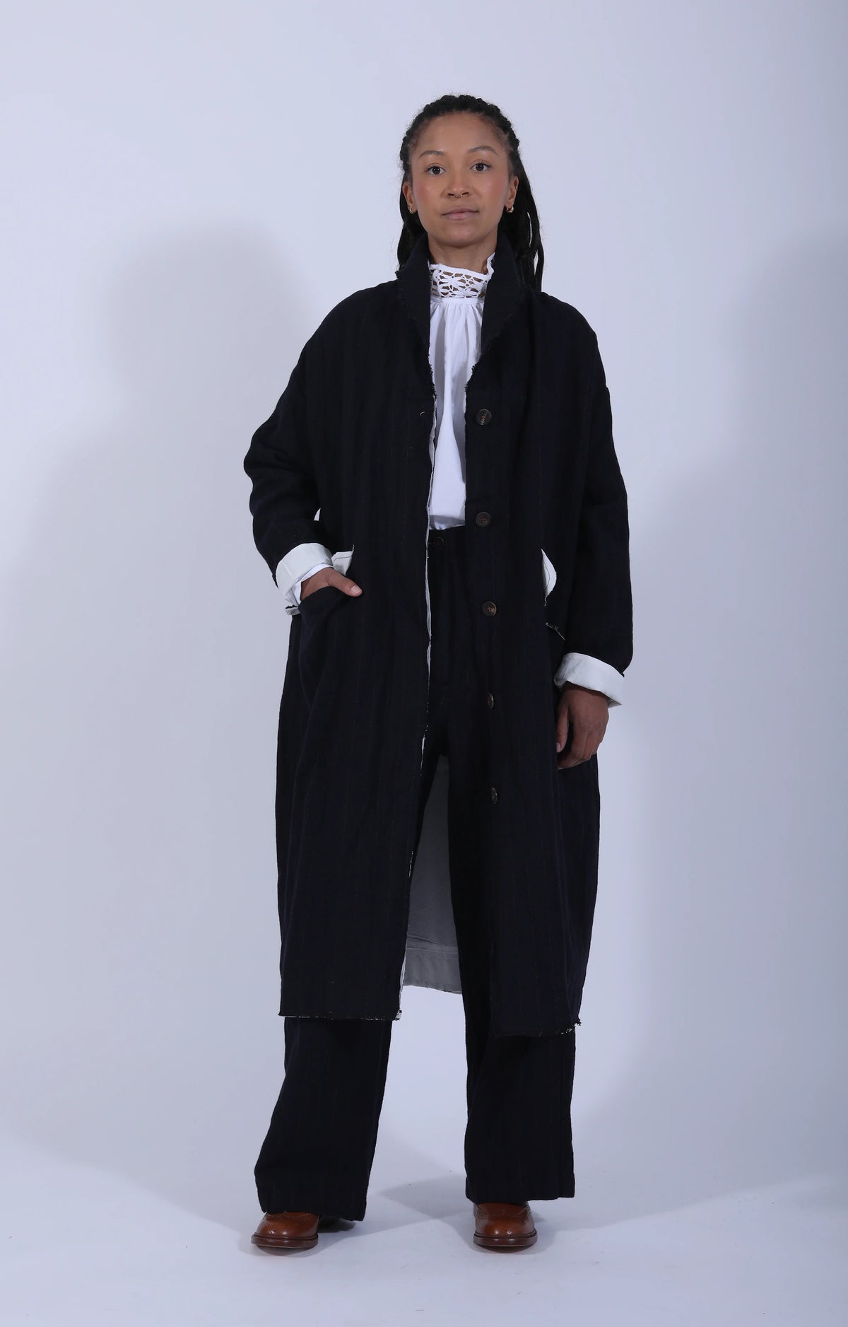 Mary Coat Navy