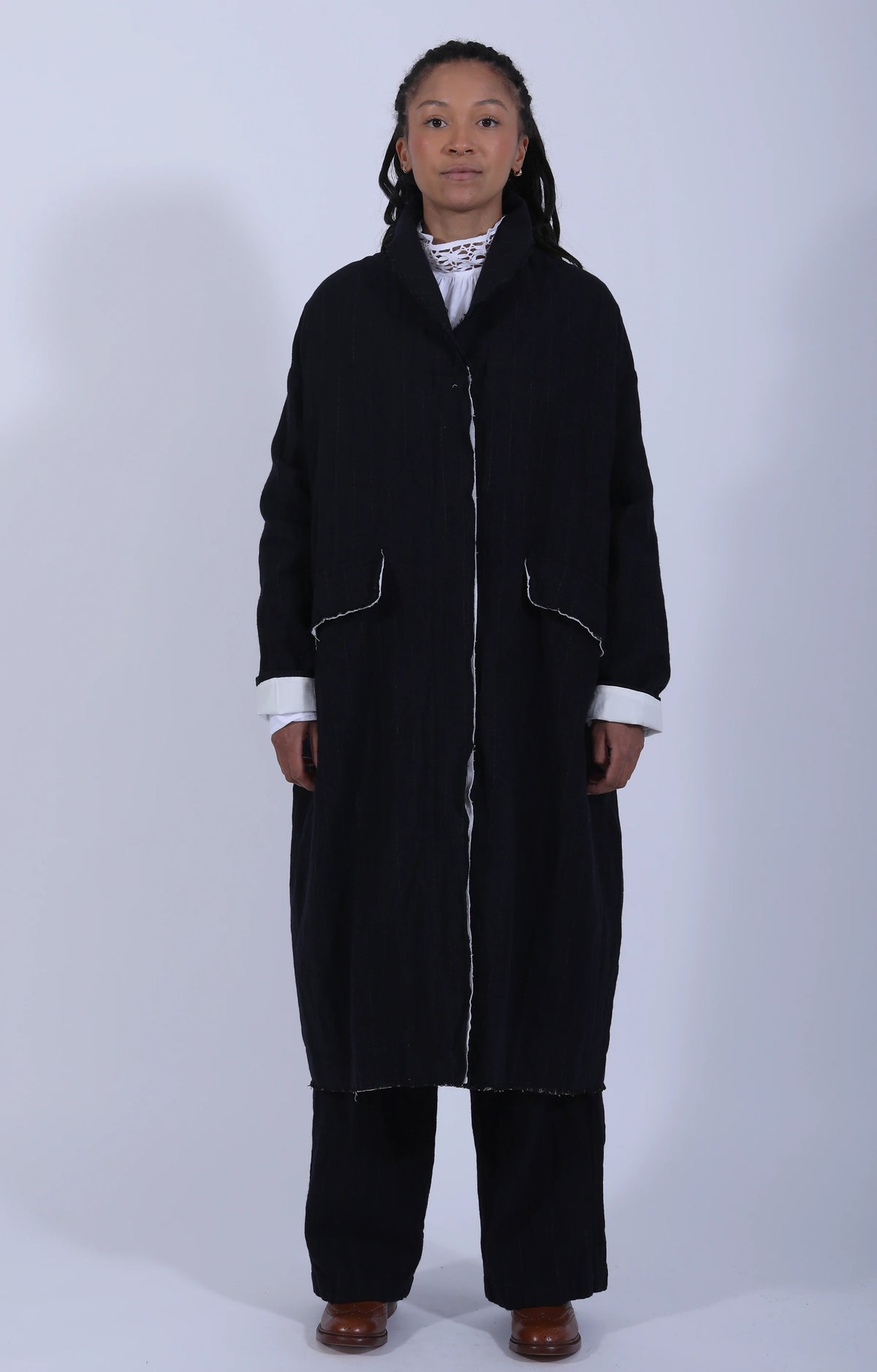 Mary Coat Navy
