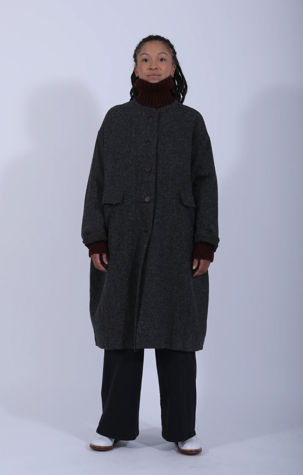 Marina Coat Charcoal