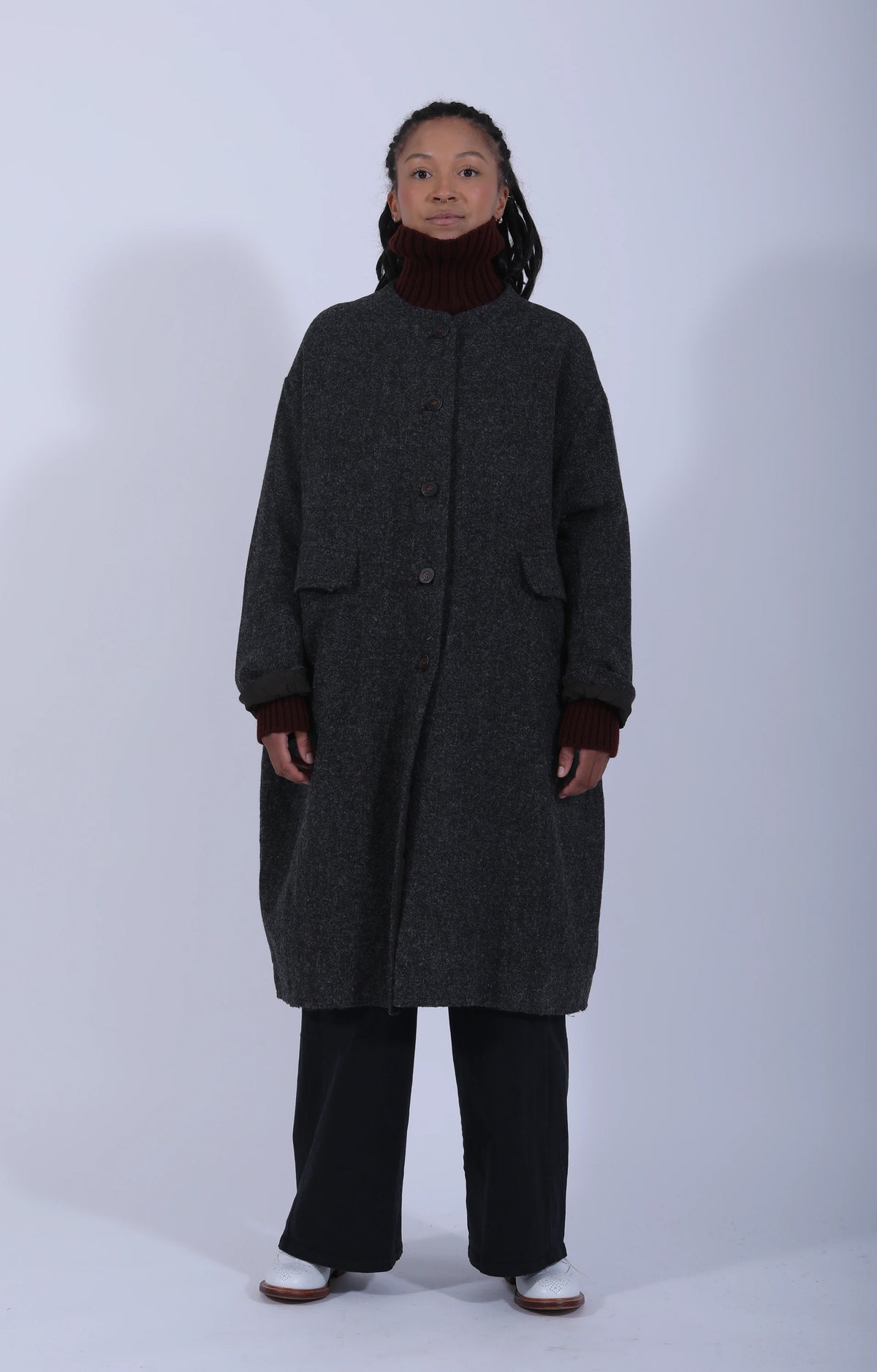 Marina Coat Charcoal