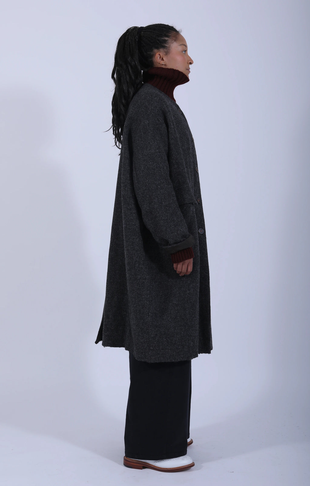Marina Coat Charcoal