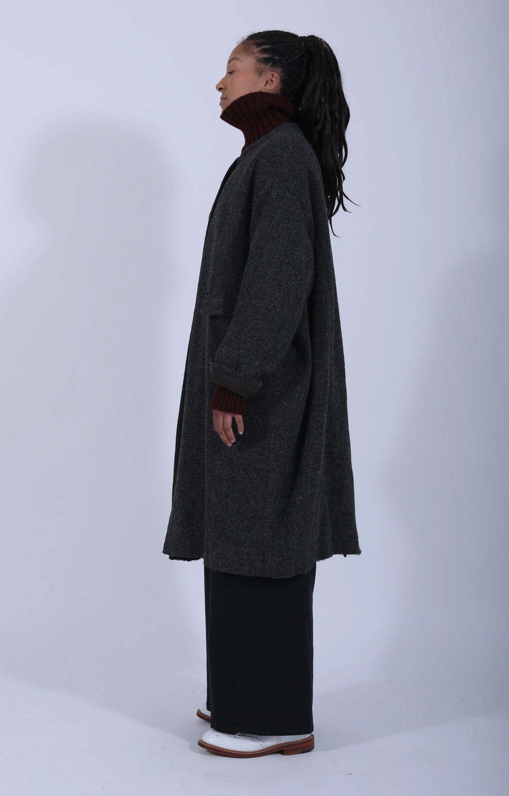 Marina Coat Charcoal