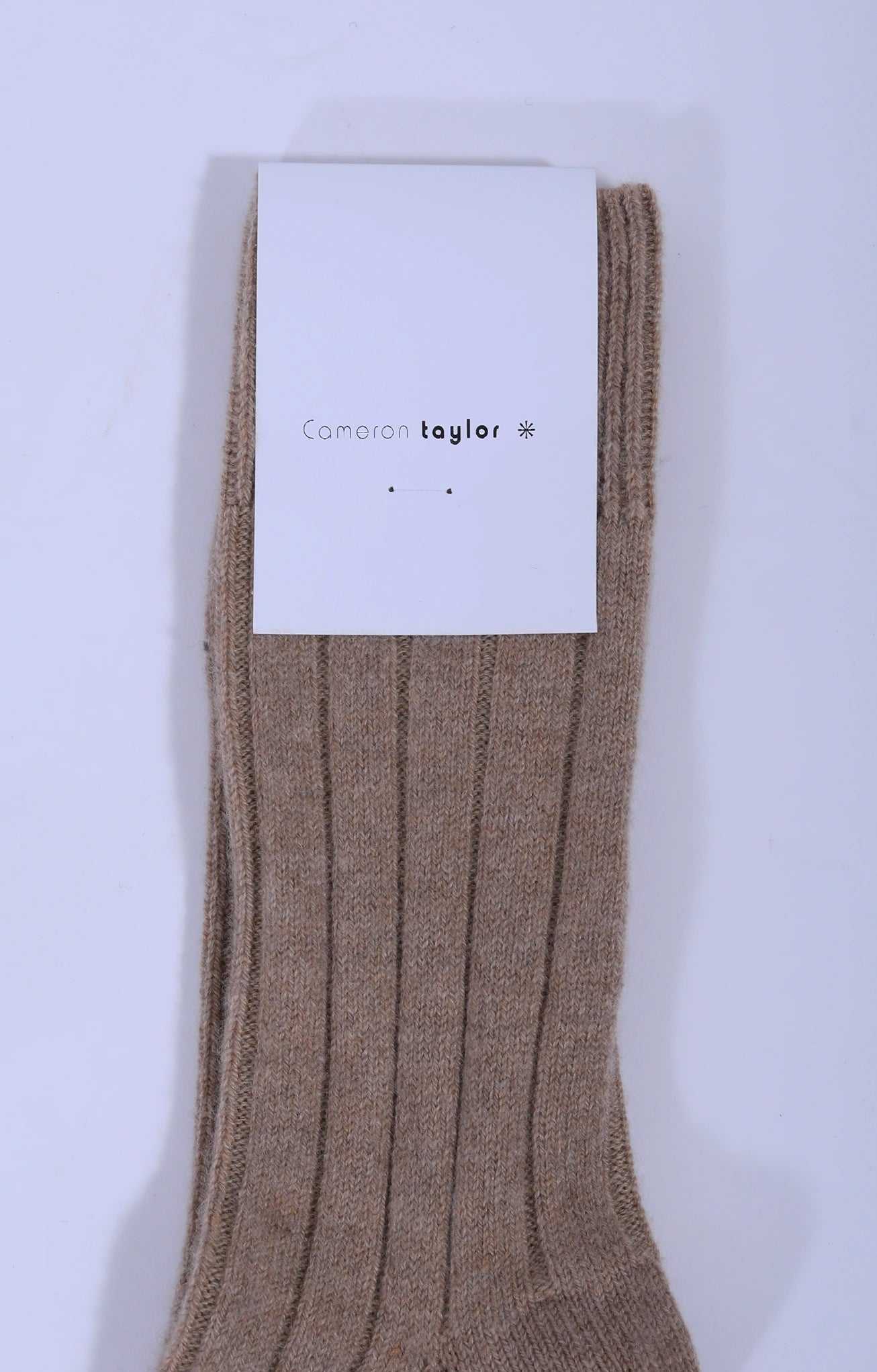 CT Rib Socks Beige