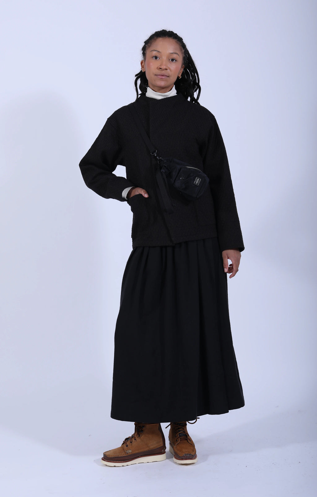 Women's Woven Jacket Black Brown