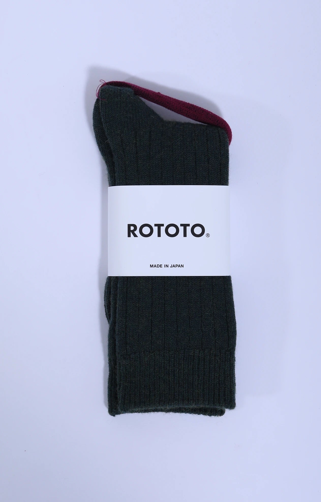 Ribbed Crew Sock D.Brown