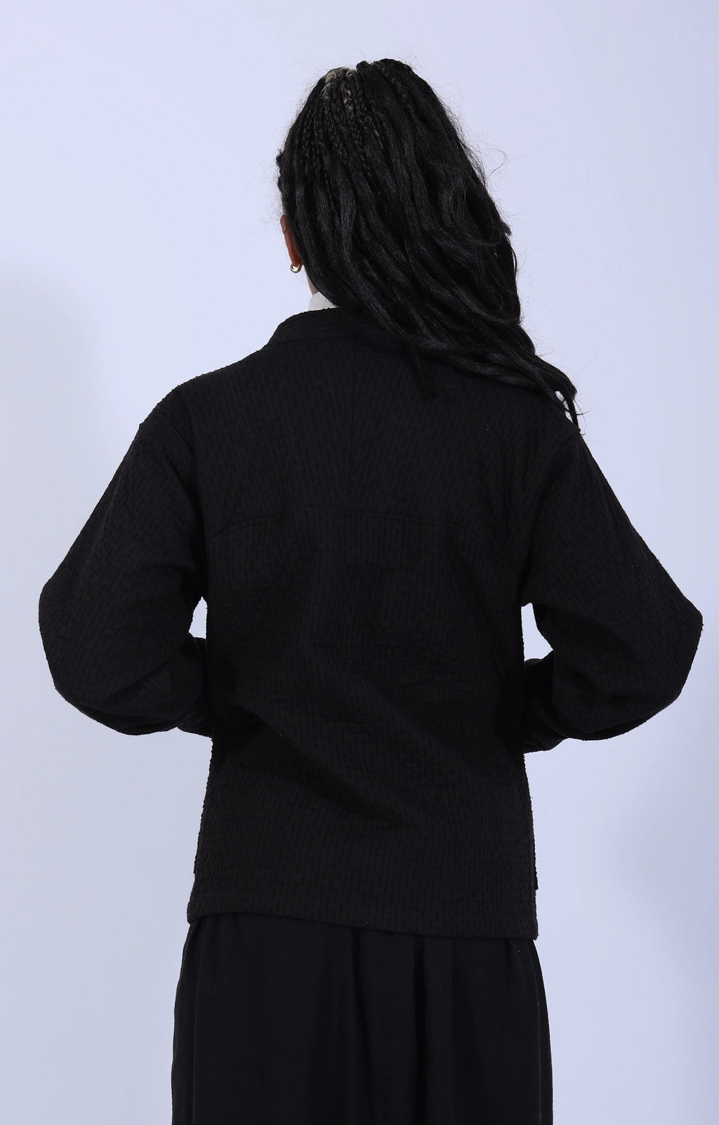 Women's Woven Jacket Black Brown