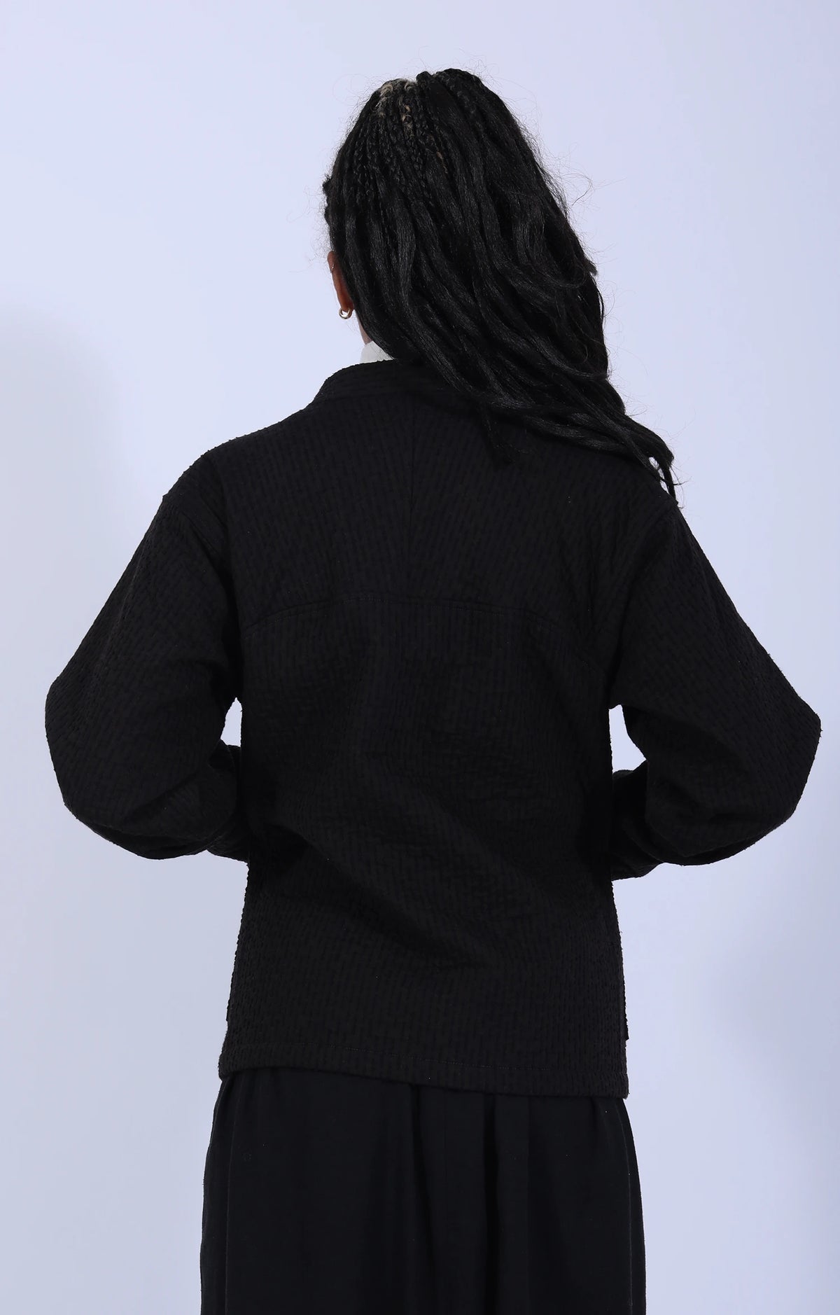Women's Woven Jacket Black Brown