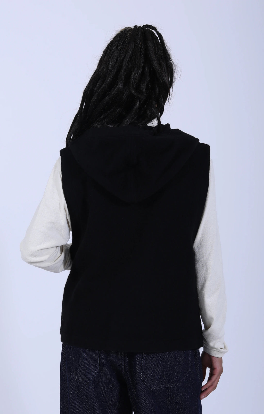 Women's Woven Vest Black