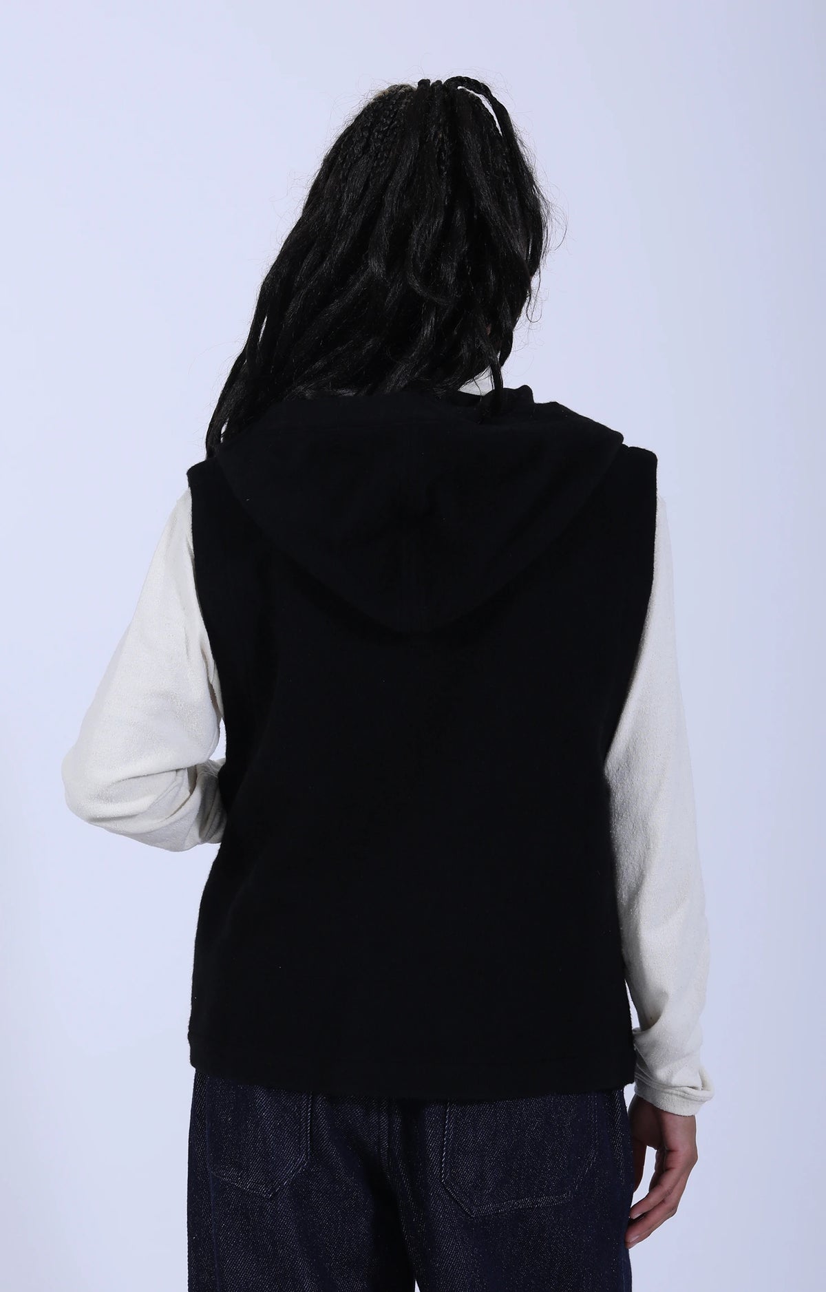 Women's Woven Vest Black