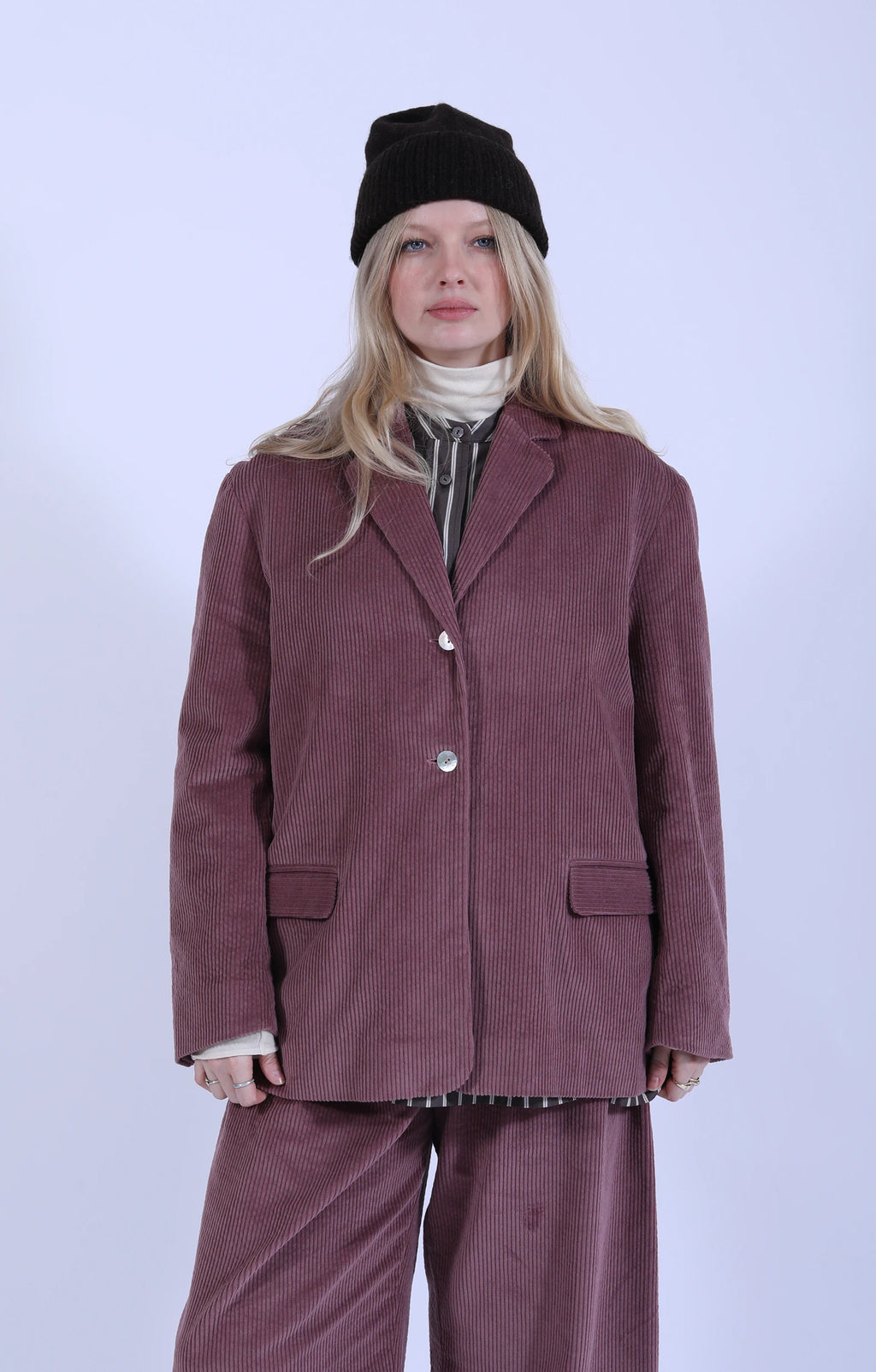 Andie Blazer Cord Thistle