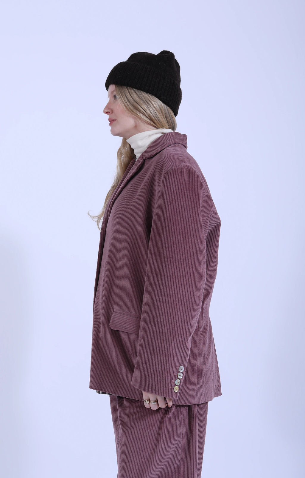 Andie Blazer Cord Thistle