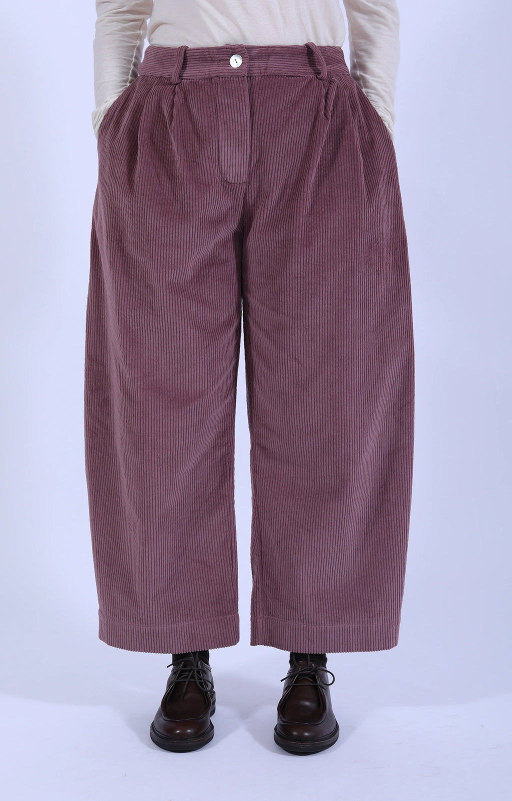 Robyn Trousers Cord Thistle