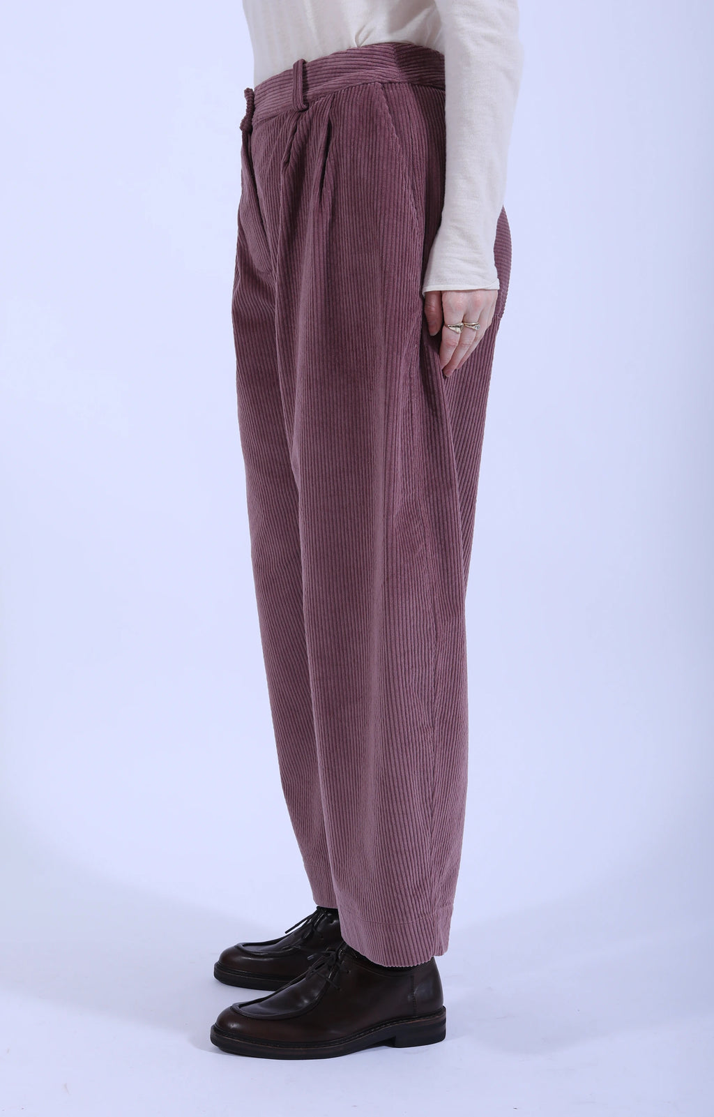 Robyn Trousers Cord Thistle