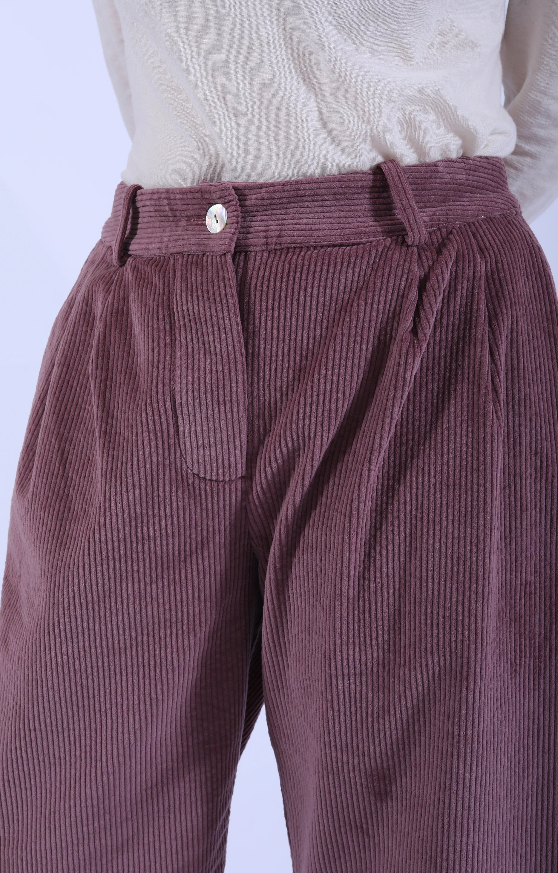 Robyn Trousers Cord Thistle