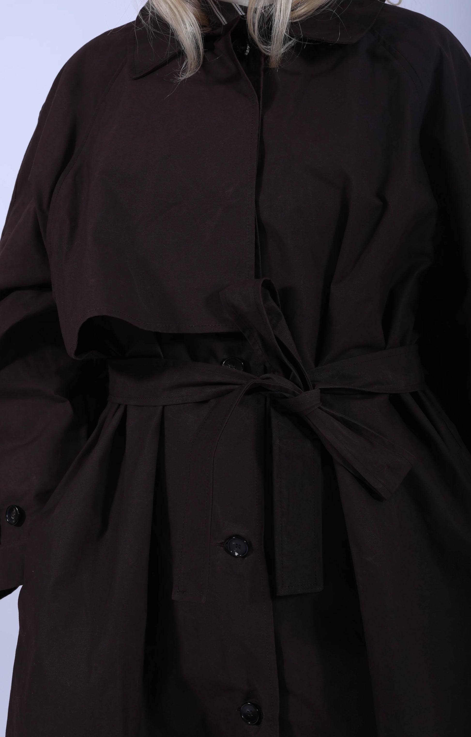 Oilskin Wickham Mac Dark Mulberry