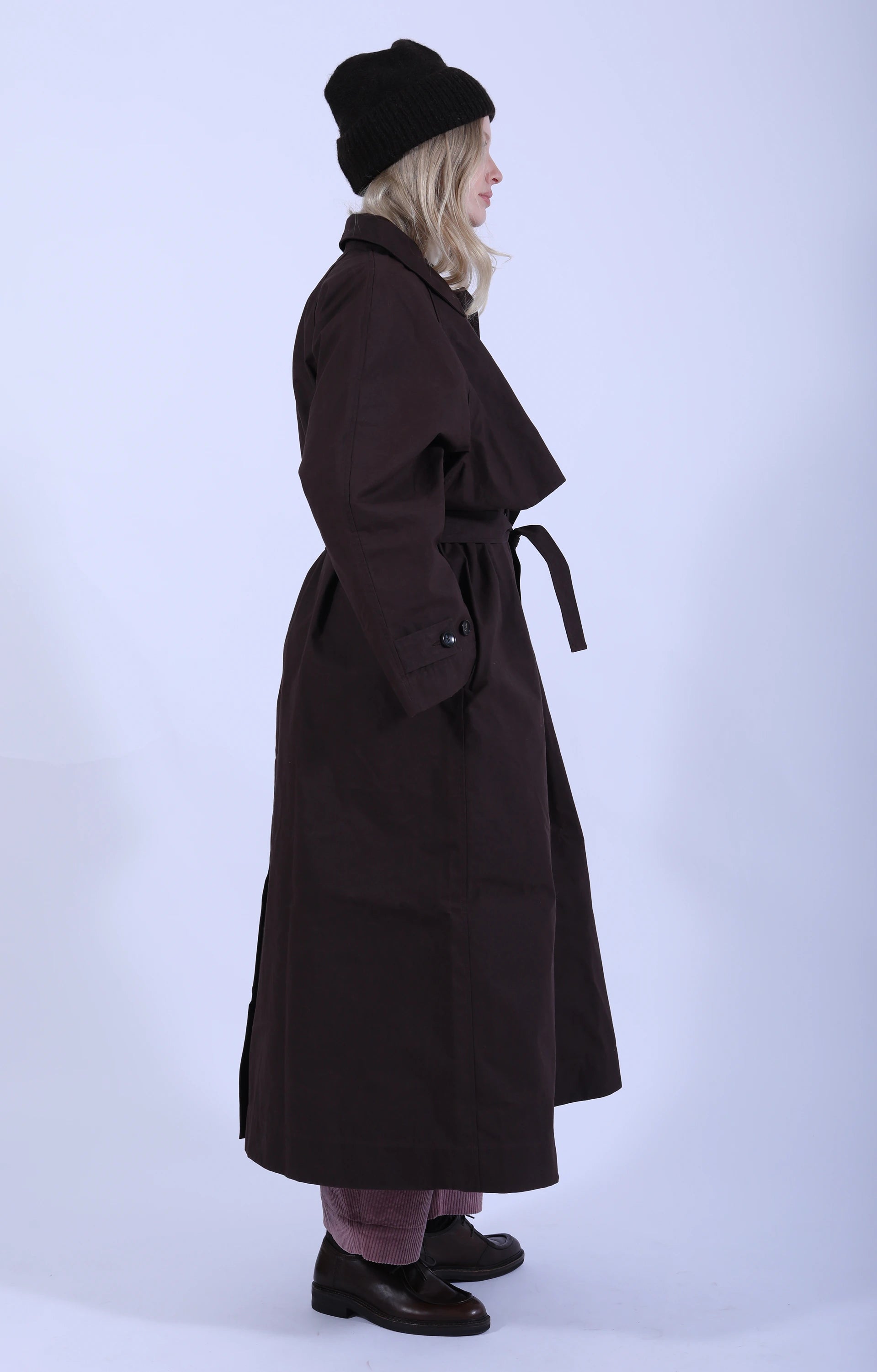 Oilskin Wickham Mac Dark Mulberry