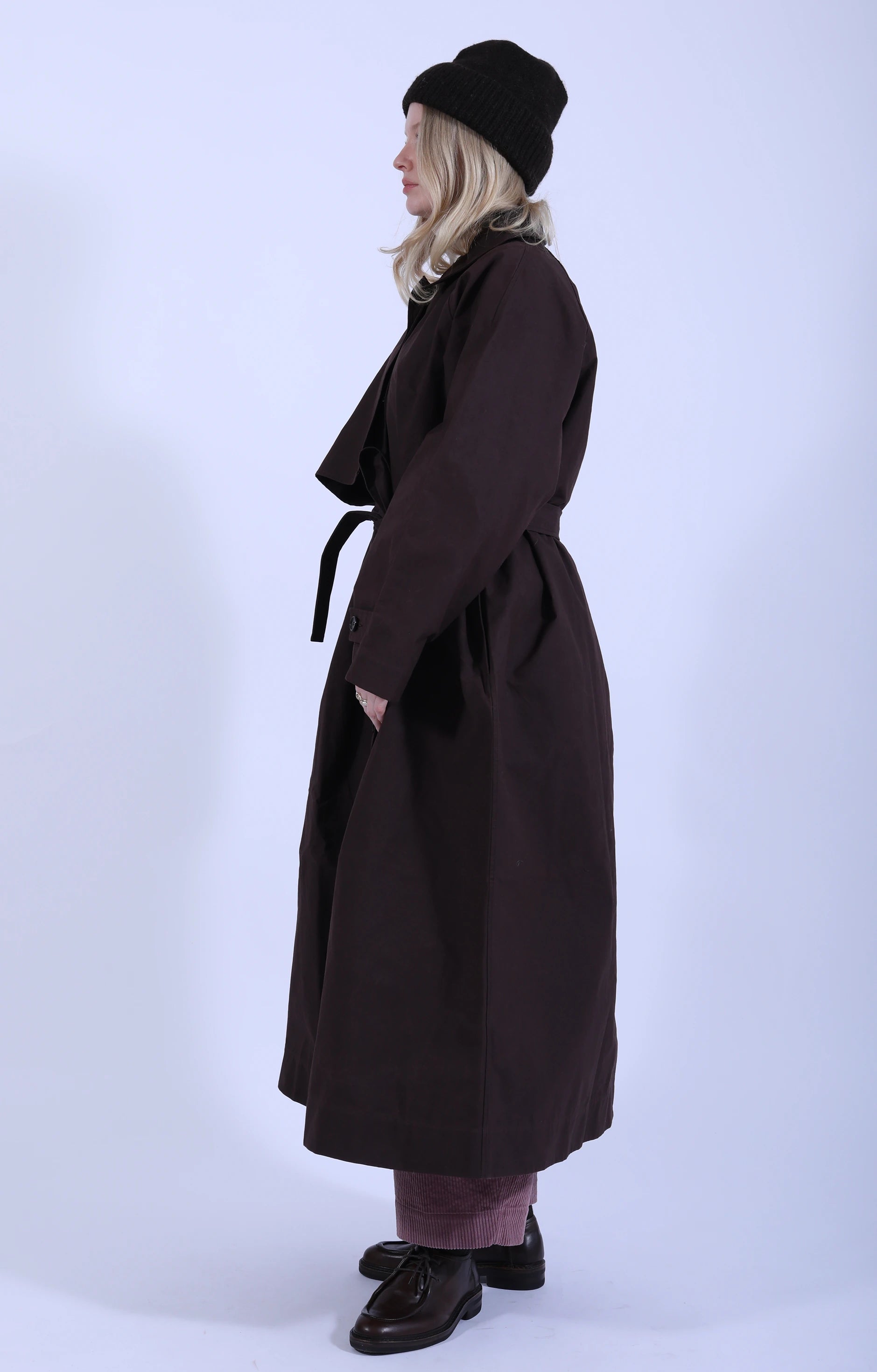 Oilskin Wickham Mac Dark Mulberry