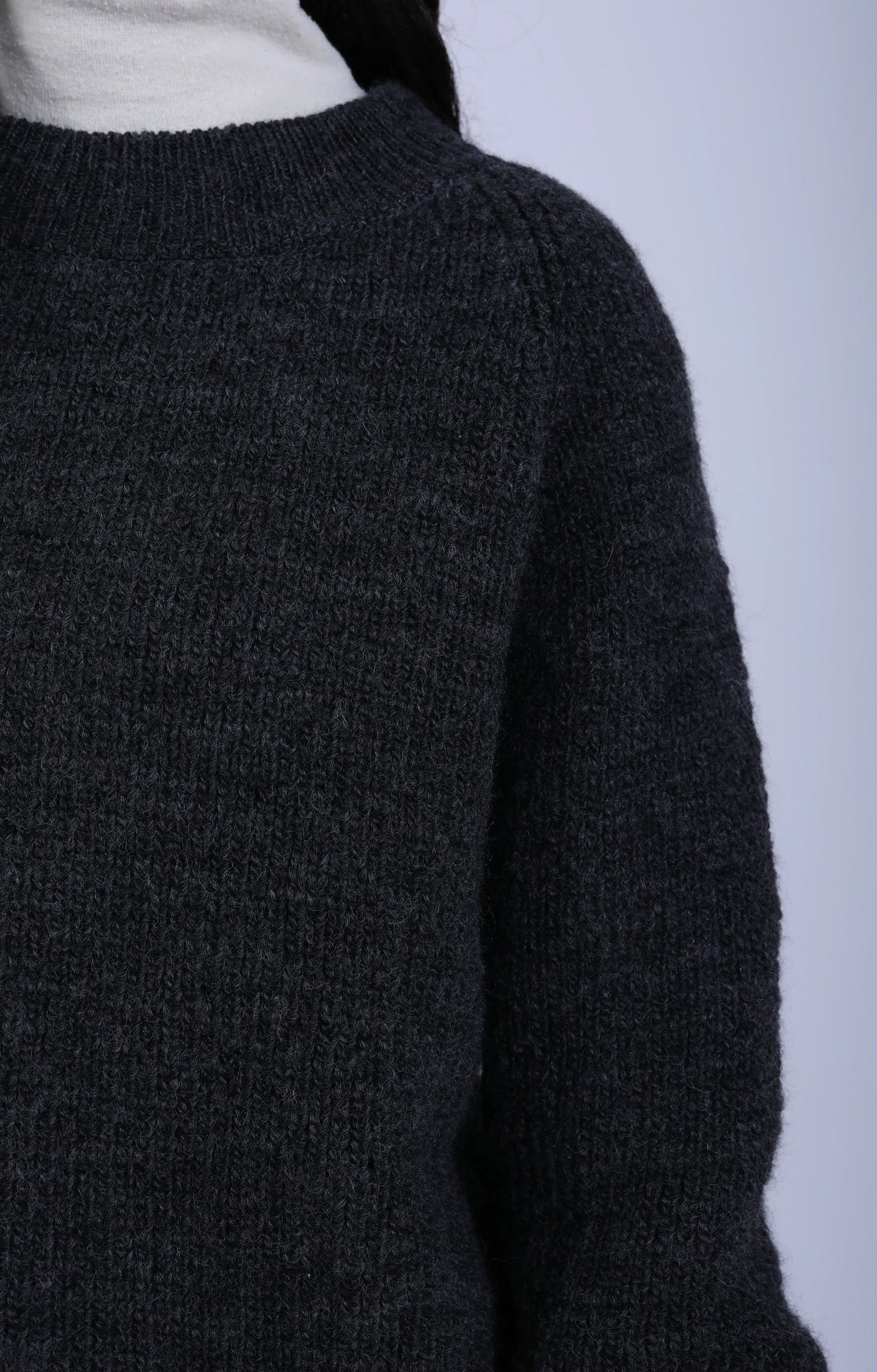 Women's Knitted Sweater Charcoal Grey