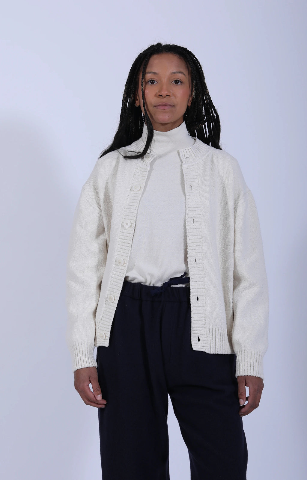 Women's Knitted Sweater Natural White