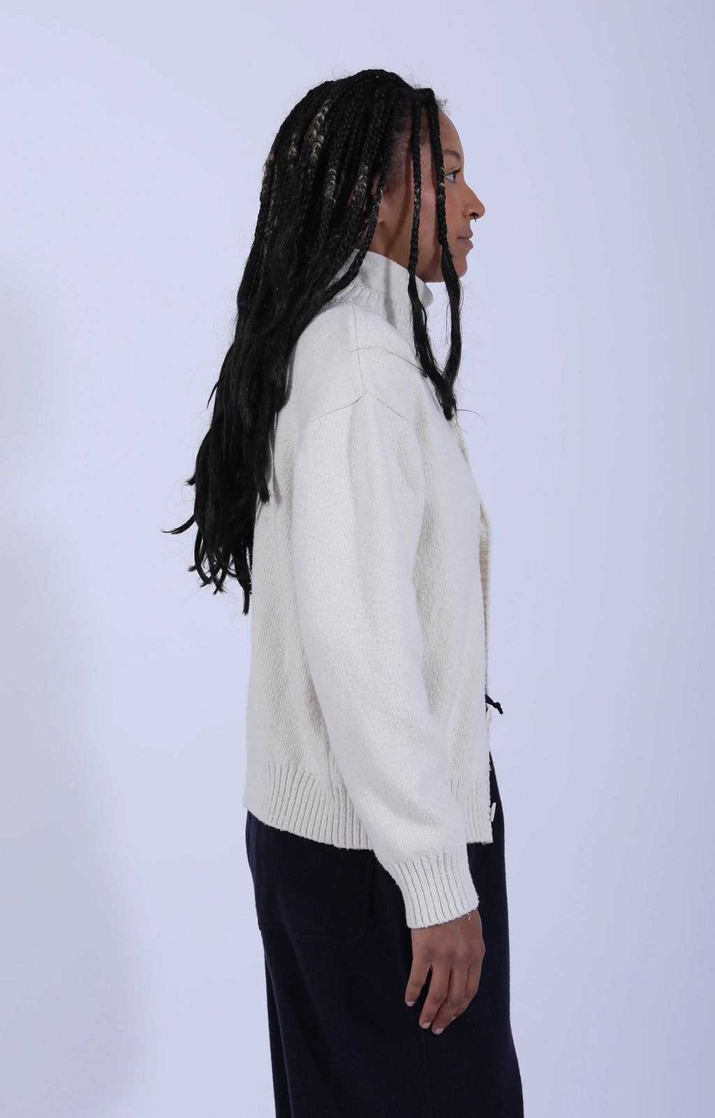 Women's Knitted Sweater Natural White