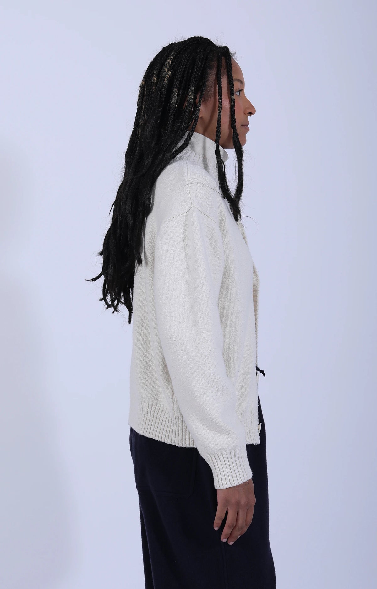 Women's Knitted Sweater Natural White