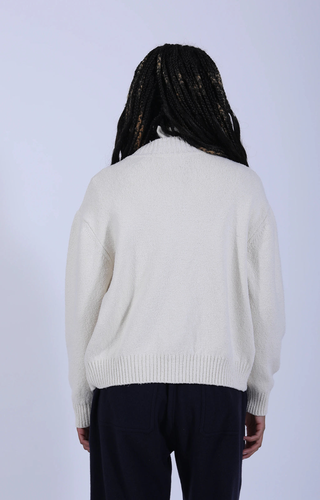 Women's Knitted Sweater Natural White