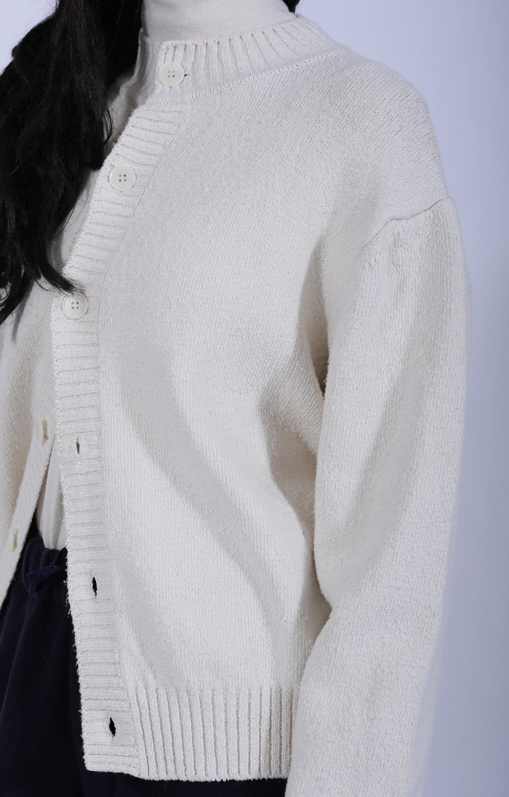 Women's Knitted Sweater Natural White