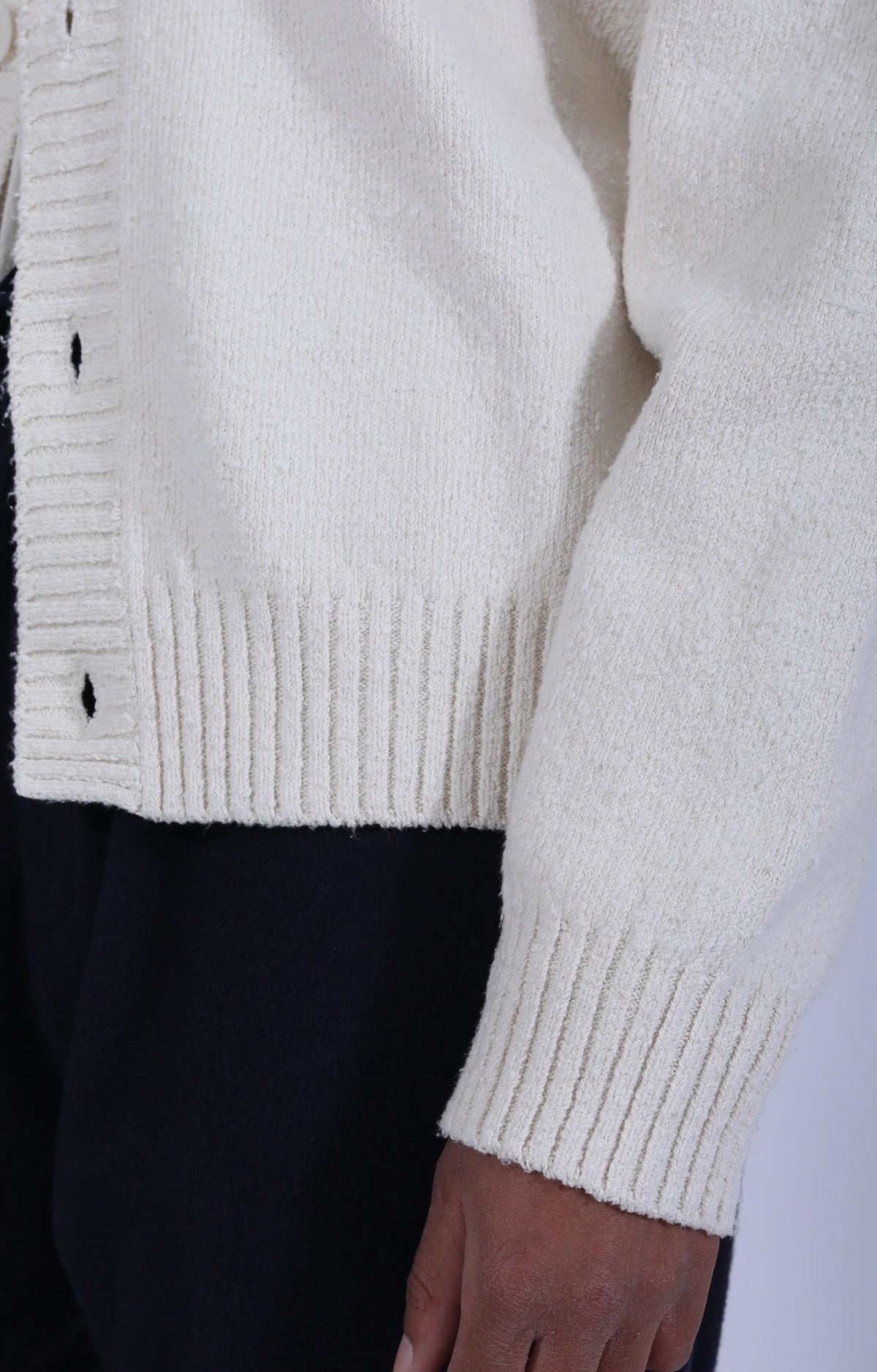 Women's Knitted Sweater Natural White