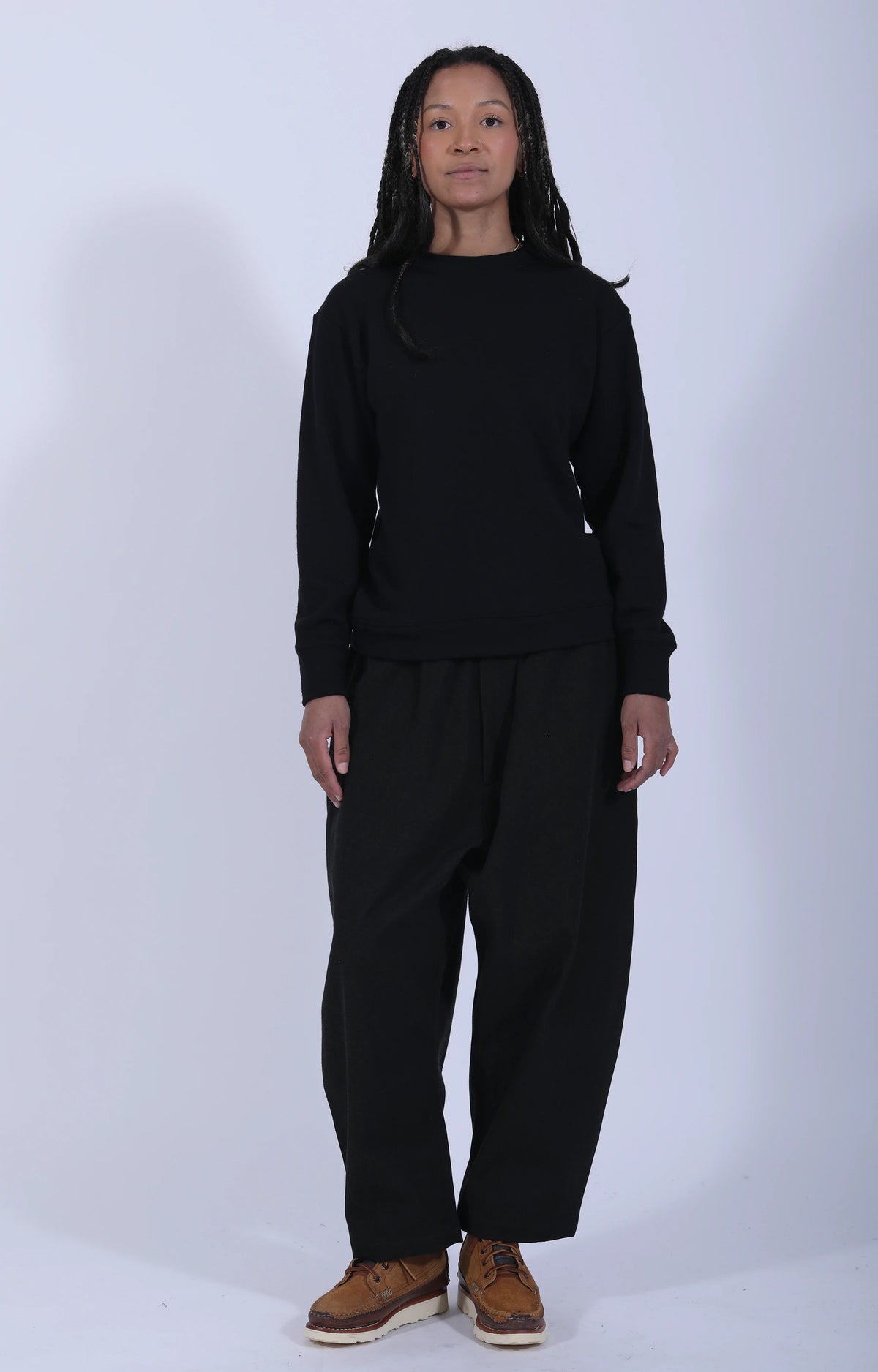 Women's Woven Pants Black Green