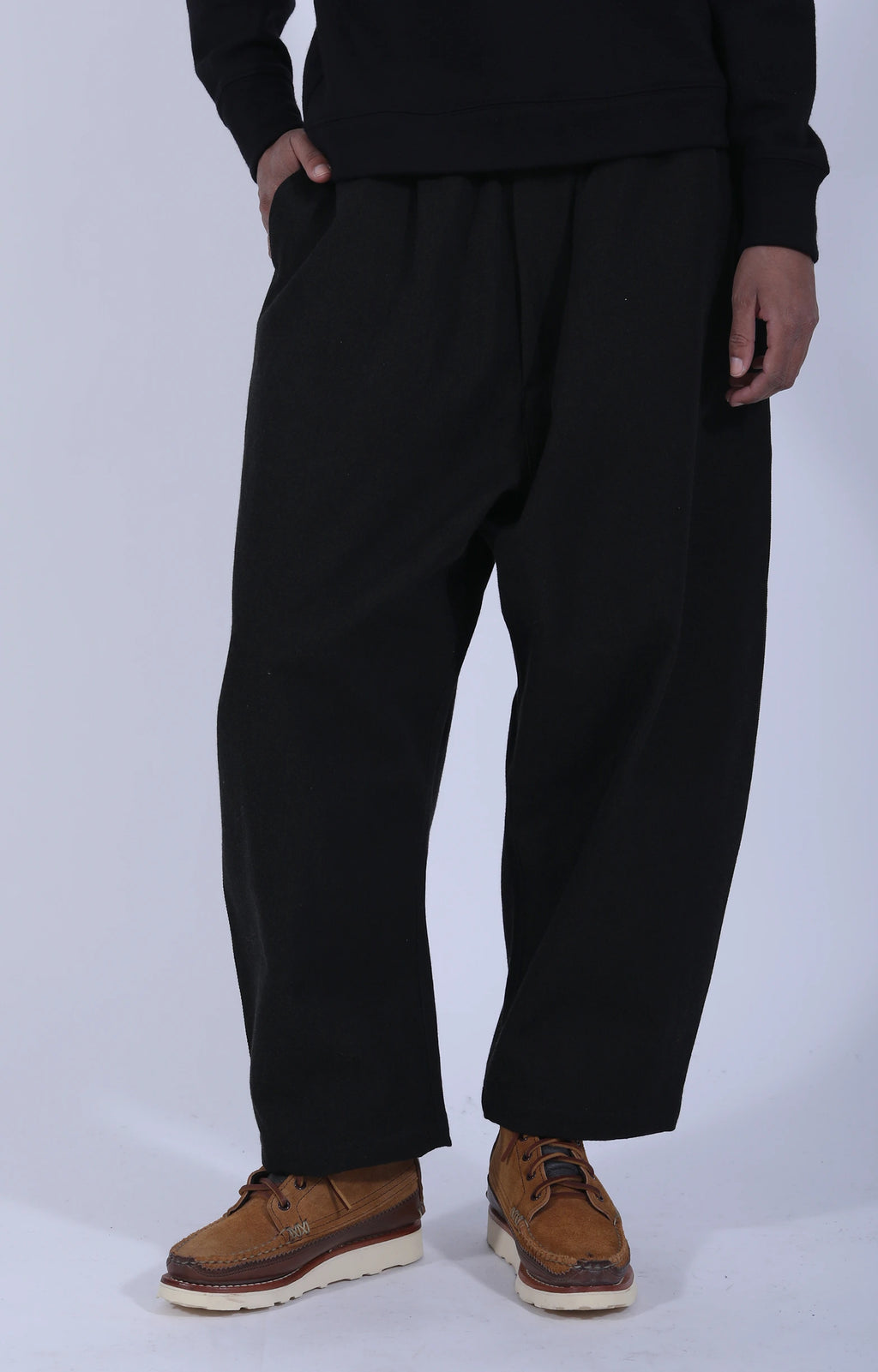 Women's Woven Pants Black Green