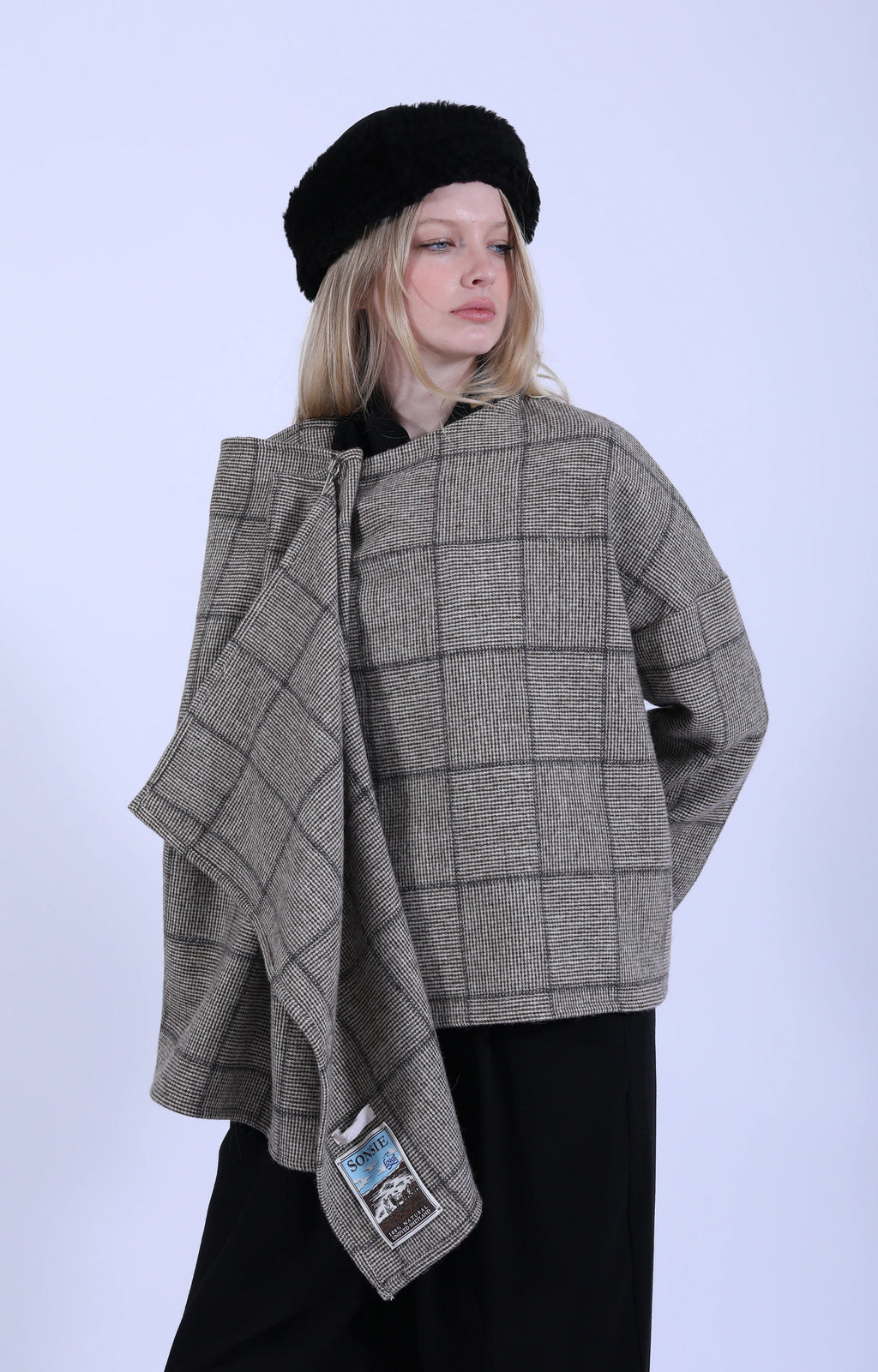 Auriga Jacket Fawn Check