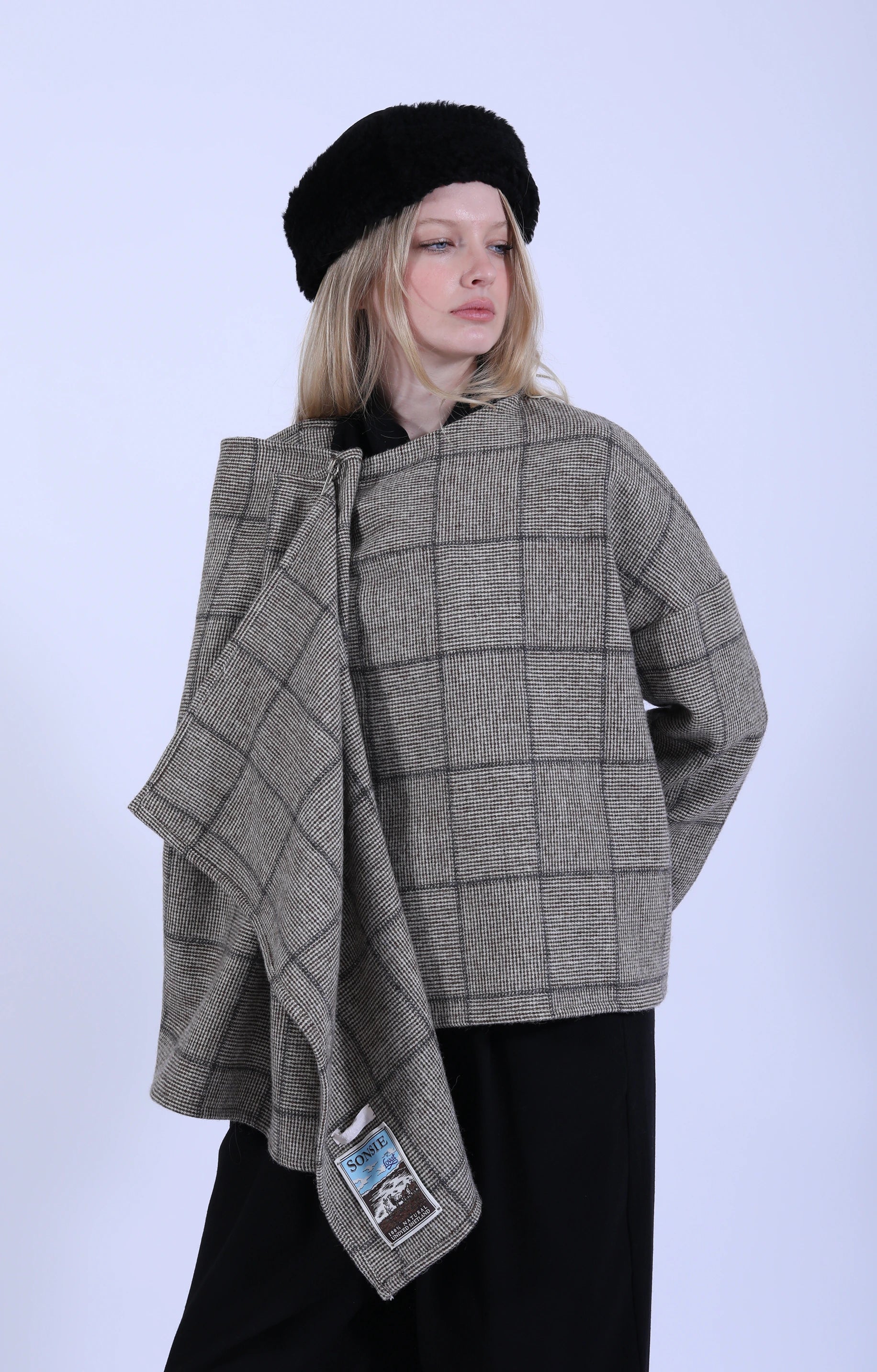 Auriga Jacket Fawn Check