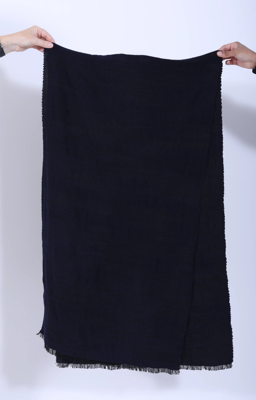 Women's Woven Scarf Dark Navy