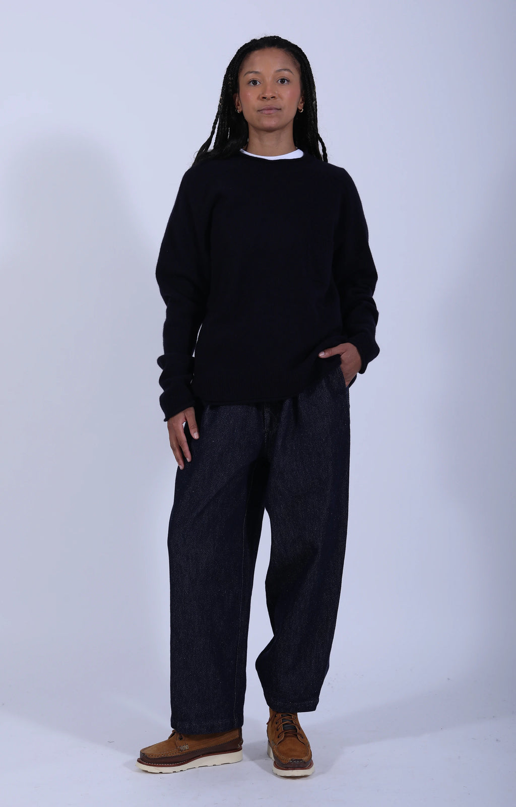 Fie Pocket Sweater Navy