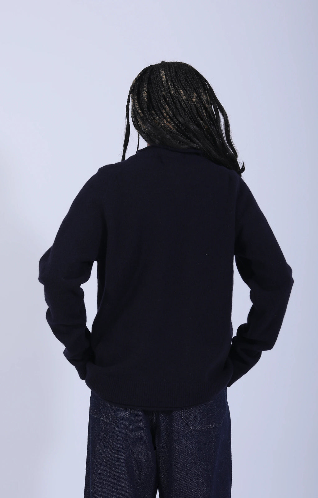 Fie Pocket Sweater Navy