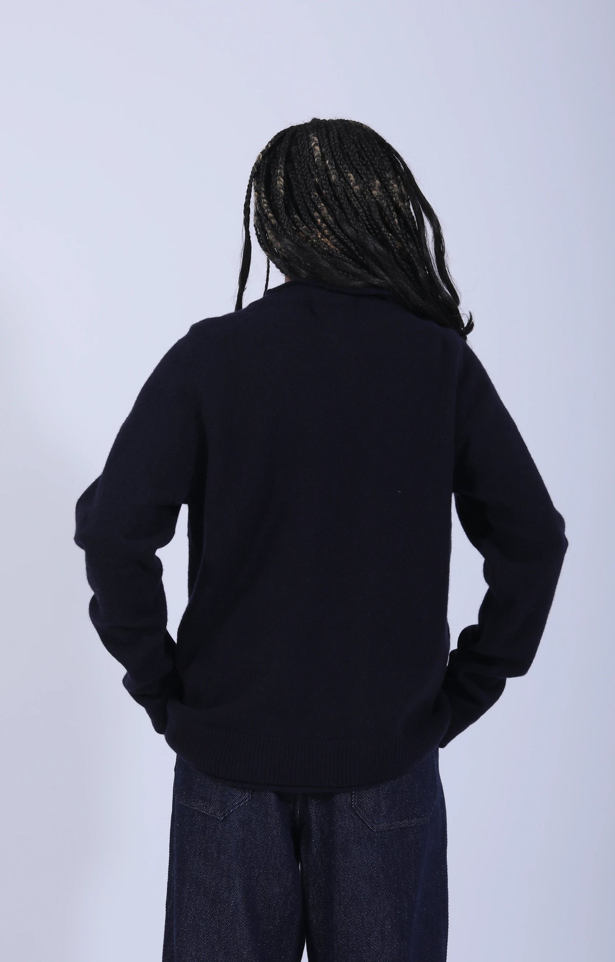 Fie Pocket Sweater Navy
