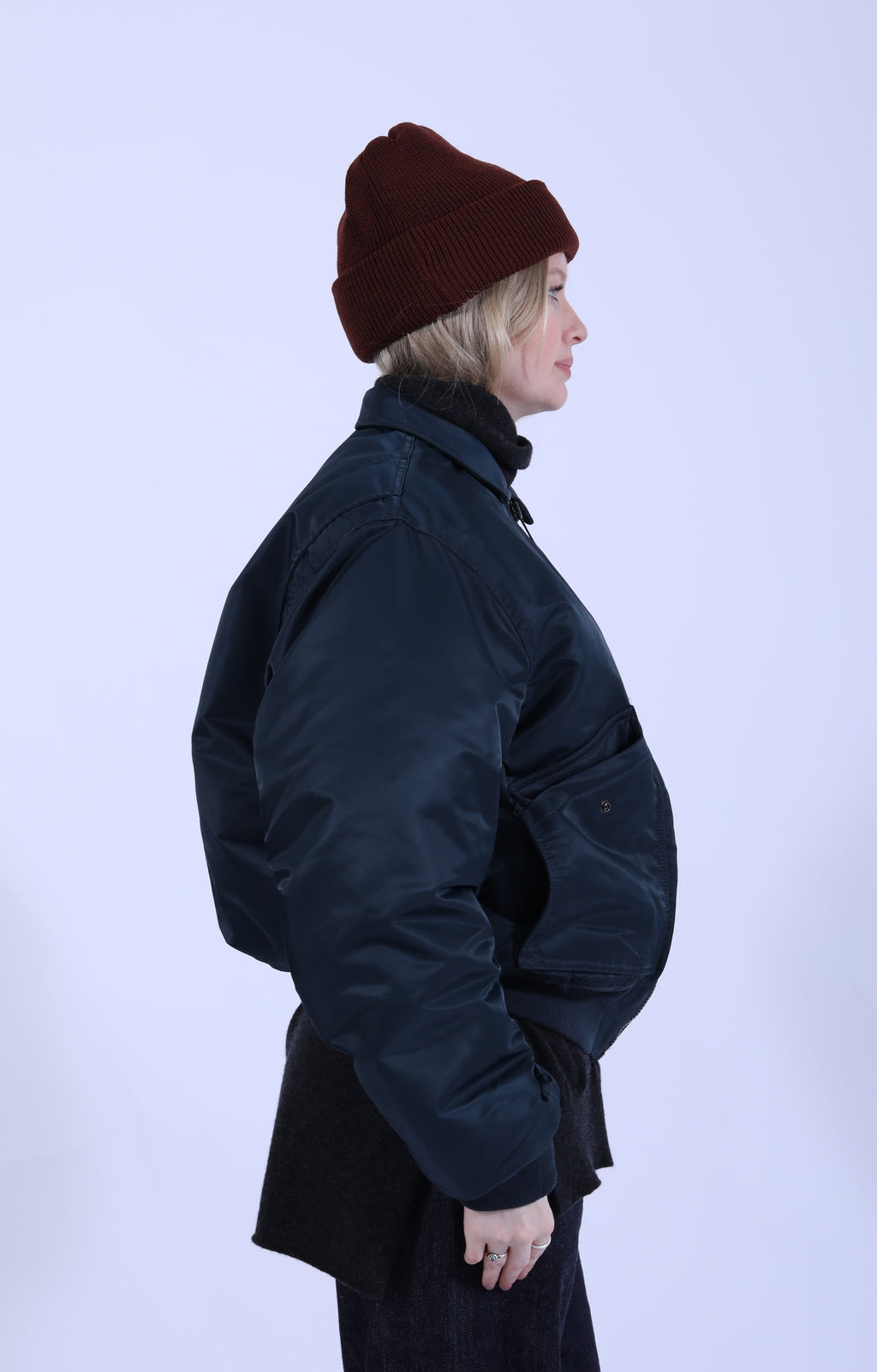 CWU 90's Fit Bomber Jacket Navy