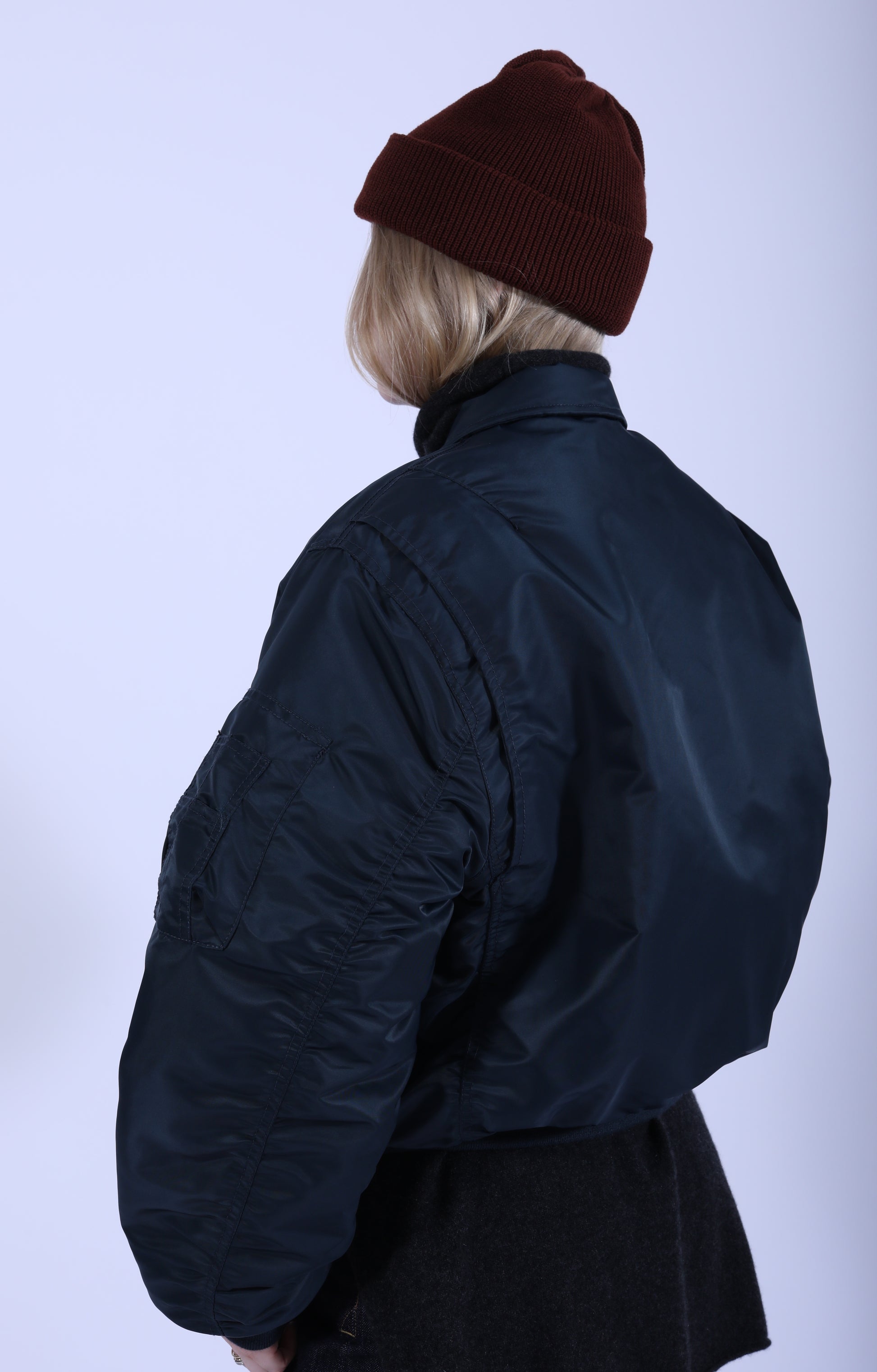 CWU 90's Fit Bomber Jacket Navy